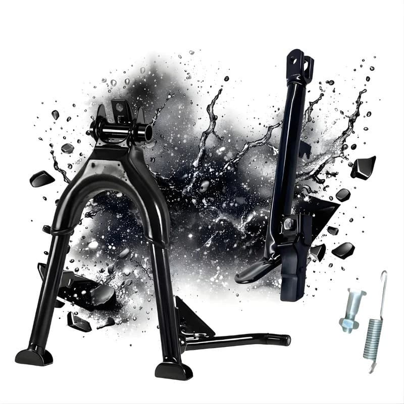 Kit Cavalete Central + Lateral Titan 150/160 Fan 150/160 Preto