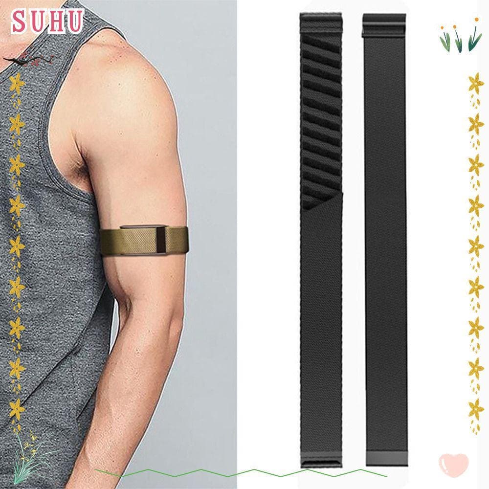 Faixa Elástica De Bíceps SUHU , Esportiva De Nylon Respirável Ajustável , Tricotada Para Whoop 5.0 One/Peak/Life (MG)