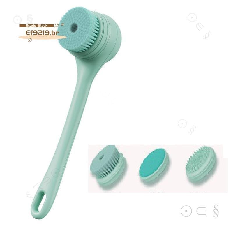 [Oferta Especial E] Escova de Limpeza Elétrica Recarregável à Prova d'Água com 3 Cabeças de Escova, para Massagem no Ban