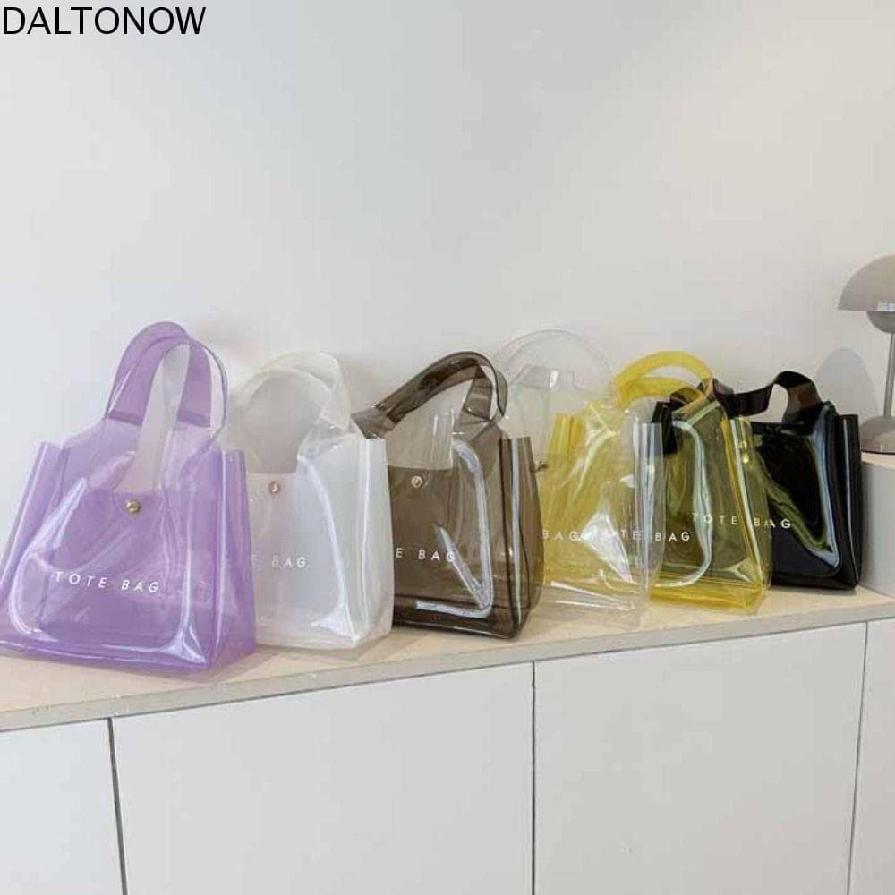 DALTONOW Jelly Bolsas , Bolsa De Praia Transparente De PVC De Verão Ombro Com Carta