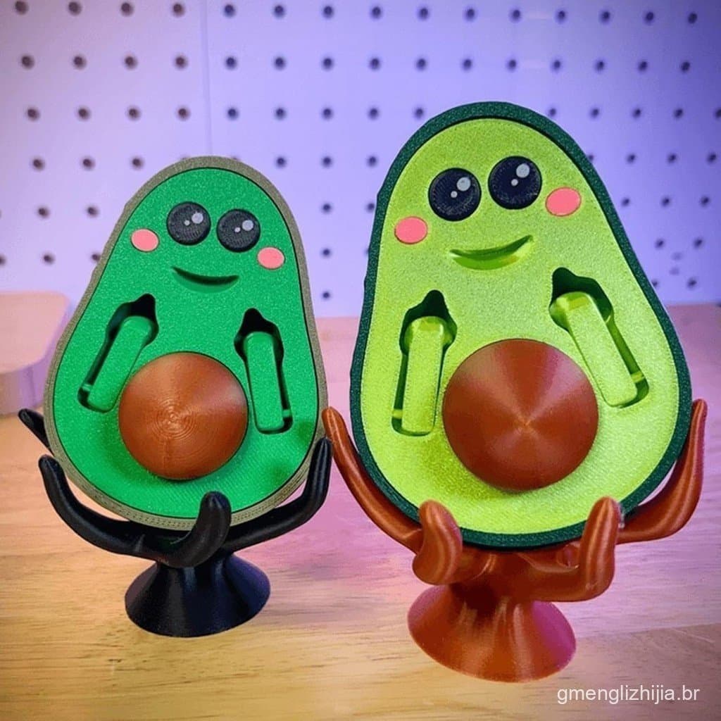 Abacate De Dedo M茅dio Impresso Em 3D , Est谩tua De Ruim Com Estatueta De Suporte Fofa E Engra莽ada , Presente Para Amigos
