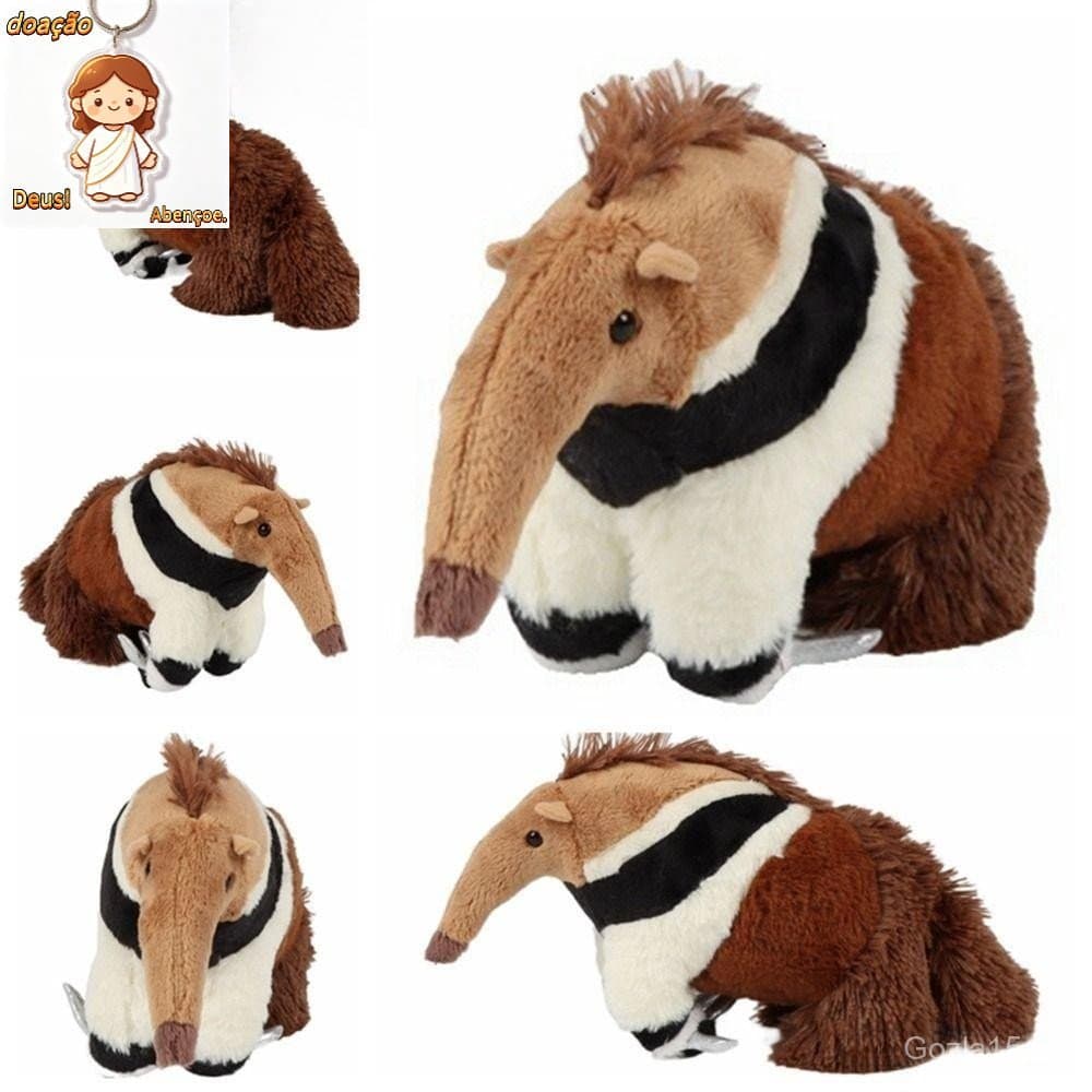 Simulation Anteater , Gigante De Pelúcia De Animais Fofinhos Natal De Alta Fidelidade Kawai Tamandua Meninas