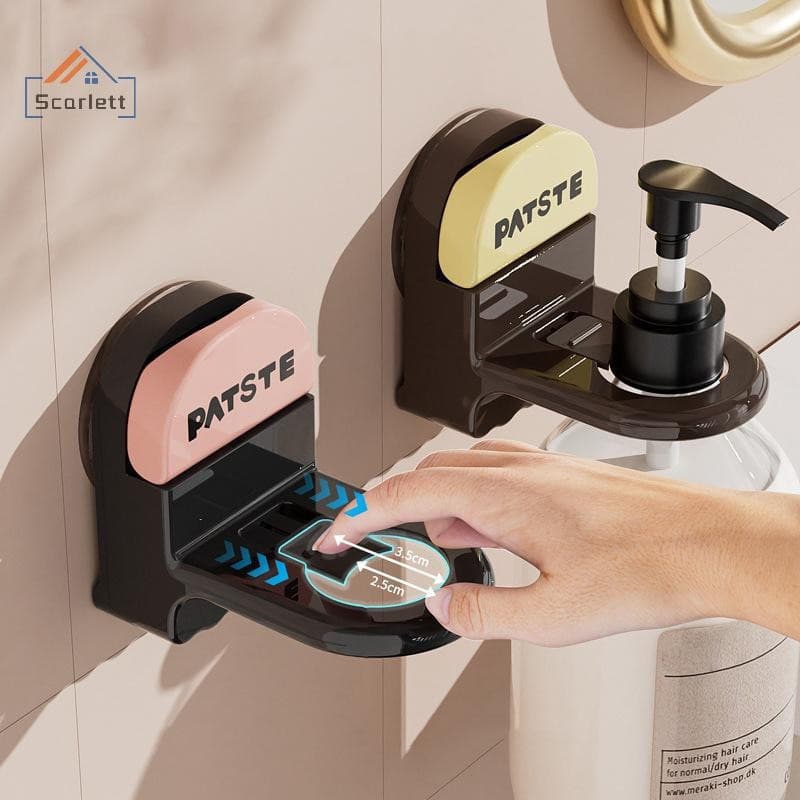 [Scarlett] Suporte de parede para frasco de gel de banho, ajustável e à prova de ferrugem, acessório de banheiro para sh