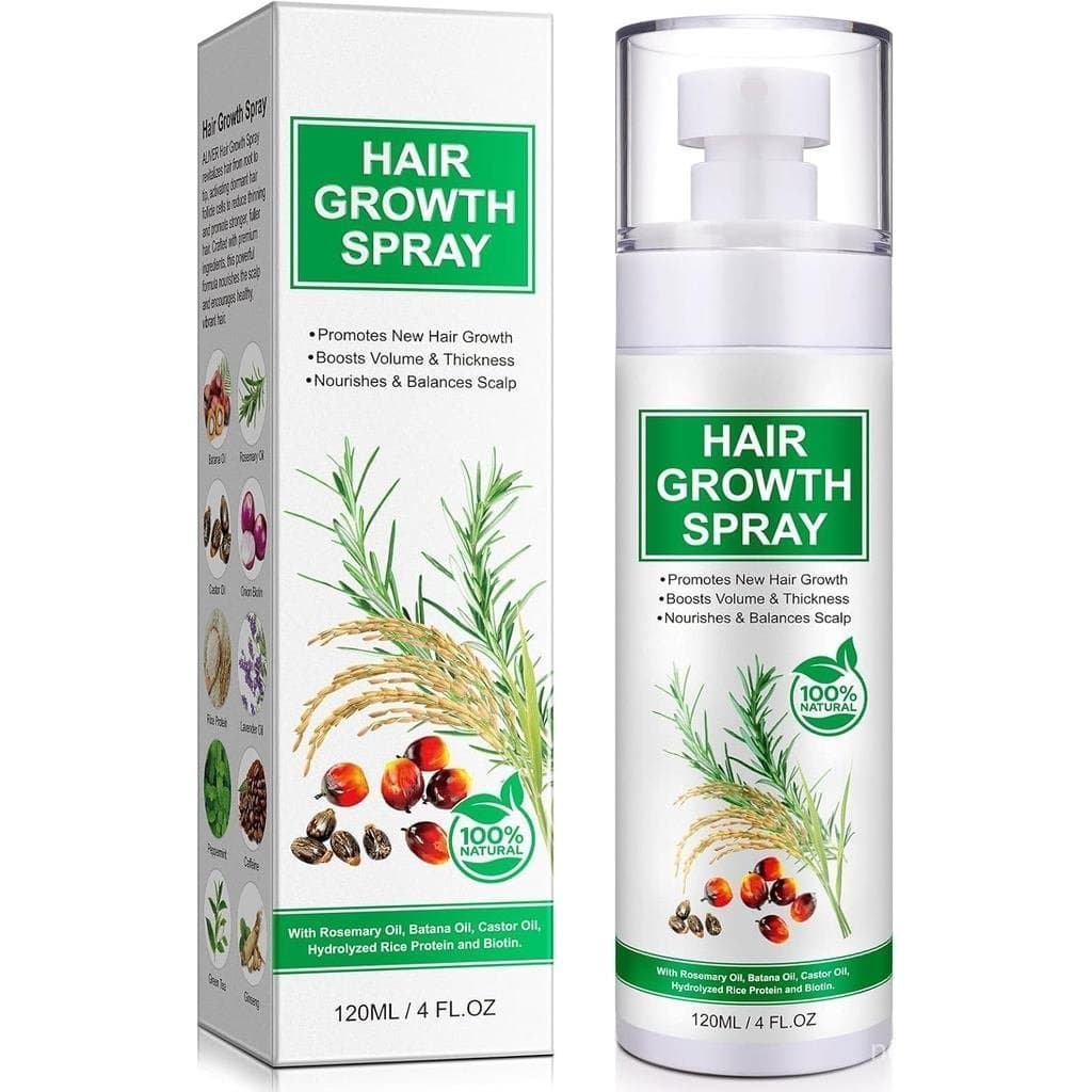 Spray Sérum Capilar com Biotina - 120ml, Contém Óleo de Alecrim, Cuidado Natural do Couro Cabeludo, Ingredientes Extras