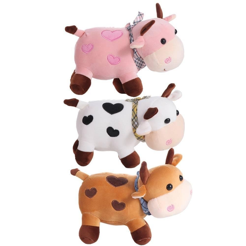 NEDFS Gado Brinquedo De Pelúcia Decoração Para Casa Macio Animais Dos Desenhos Animados Crianças Touro Boneca