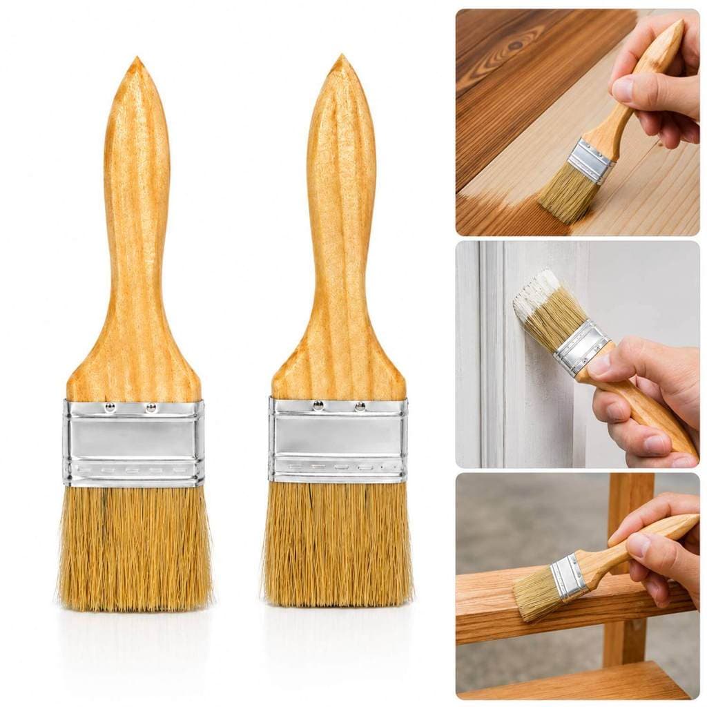 Kit com 2 Pincéis para Pintura 2 Polegadas Trincha Profissional