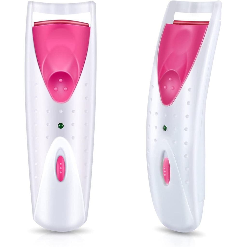 2 Peças de Curvador de Cílios Elétrico Aquecido, Design Seguro e Indolor com Almofada de Silicone Dupla para Cílios Long