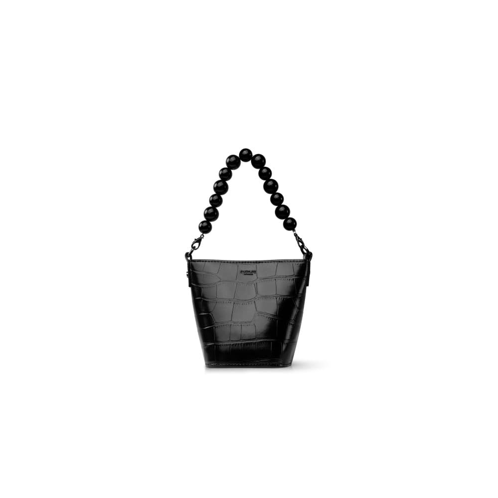 INJOYLIFE Bolsa pequena com padrão de crocodilo, bolsa Crossbody com corrente de pérola, bolsa portátil para transporte
