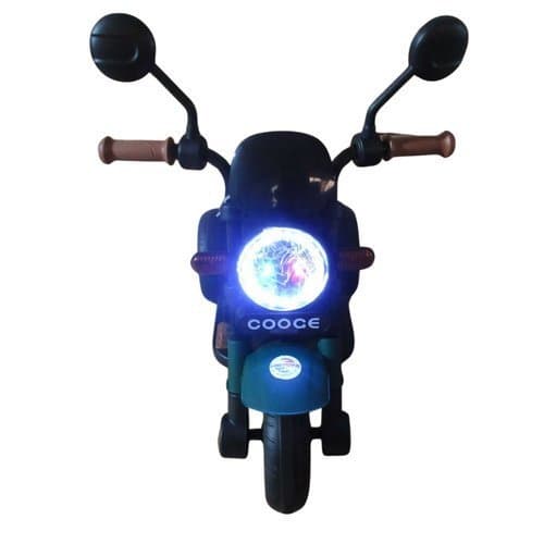 Moto Eletrica Infantil Estilo Retro Verde Veiculo Eletronico Potente Seguro