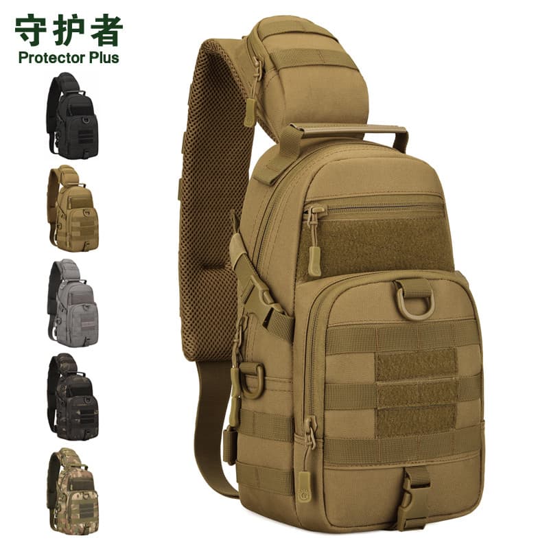 Guardian masculino ao ar livre saco de peito tático bolsa de ombro Casual moda grande viagem volta na moda saco Crossbod
