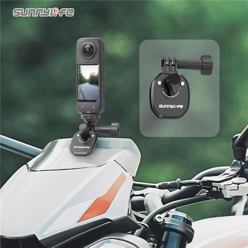 Suporte Universal para Para-brisa de Motocicleta, Braçadeira de Montagem em Liga de Alumínio para GoPro Hero Insta360 DJ