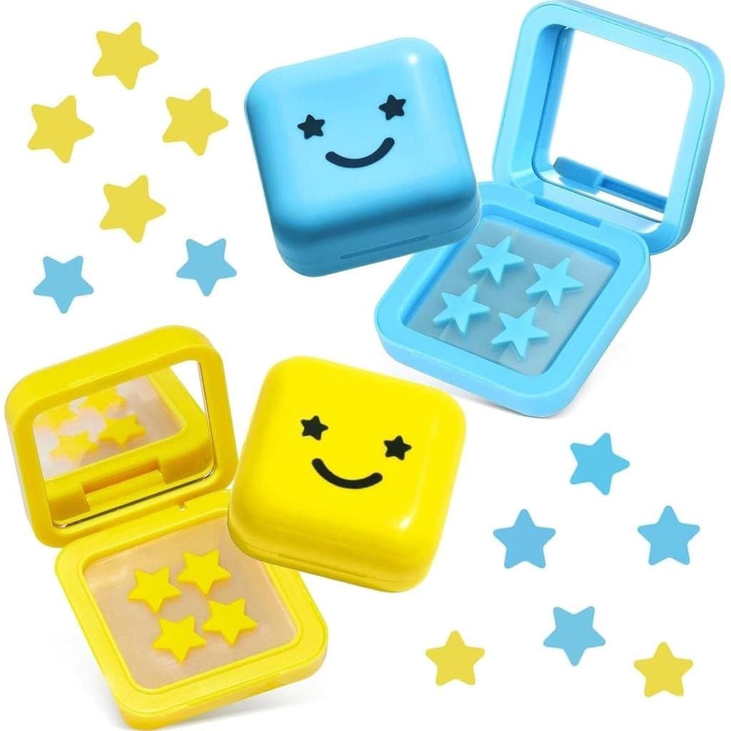 64 Adesivos para Espinhas Starface, Adesivos Hidrocoloides para Acne no Rosto com Design Adorável de Estrela, Adesivos p