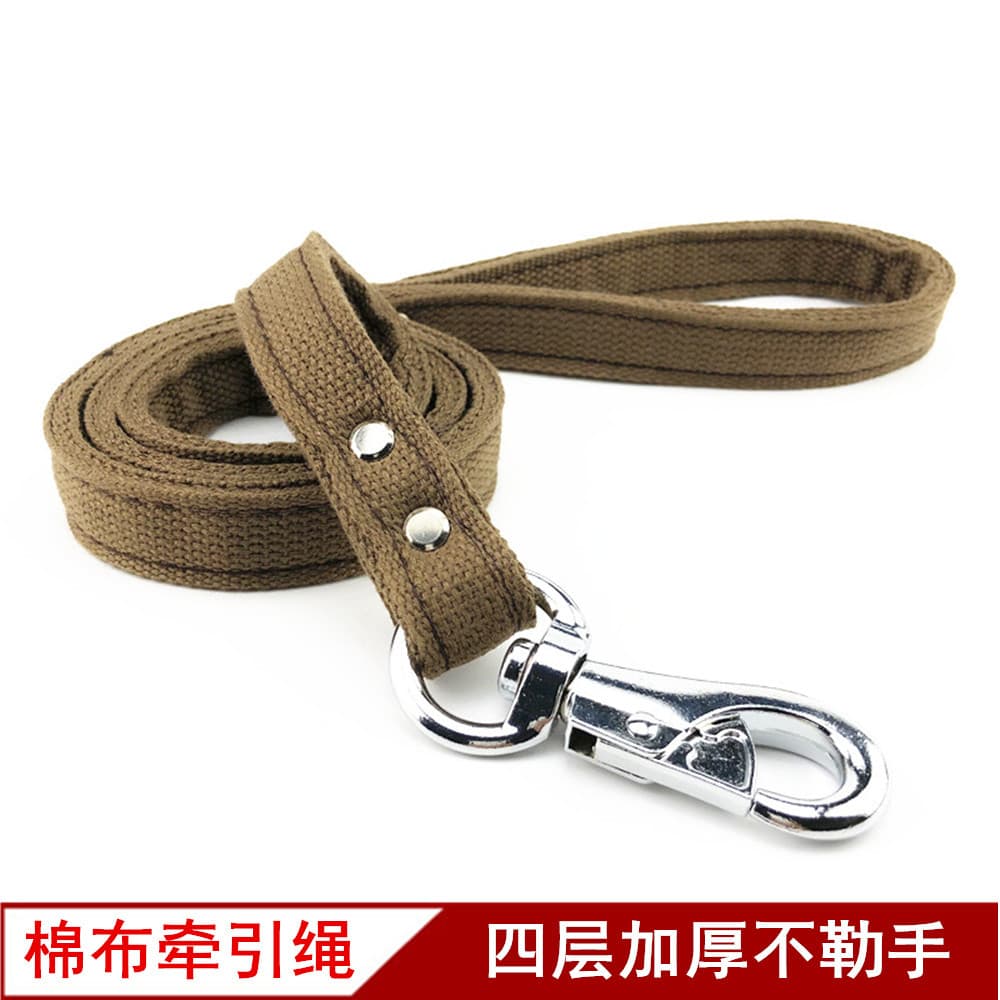 Coleira de algodão para cães, tamanho médio, tamanho grande, corrente para cães, Golden Retriever, Wrangler, corda de ca