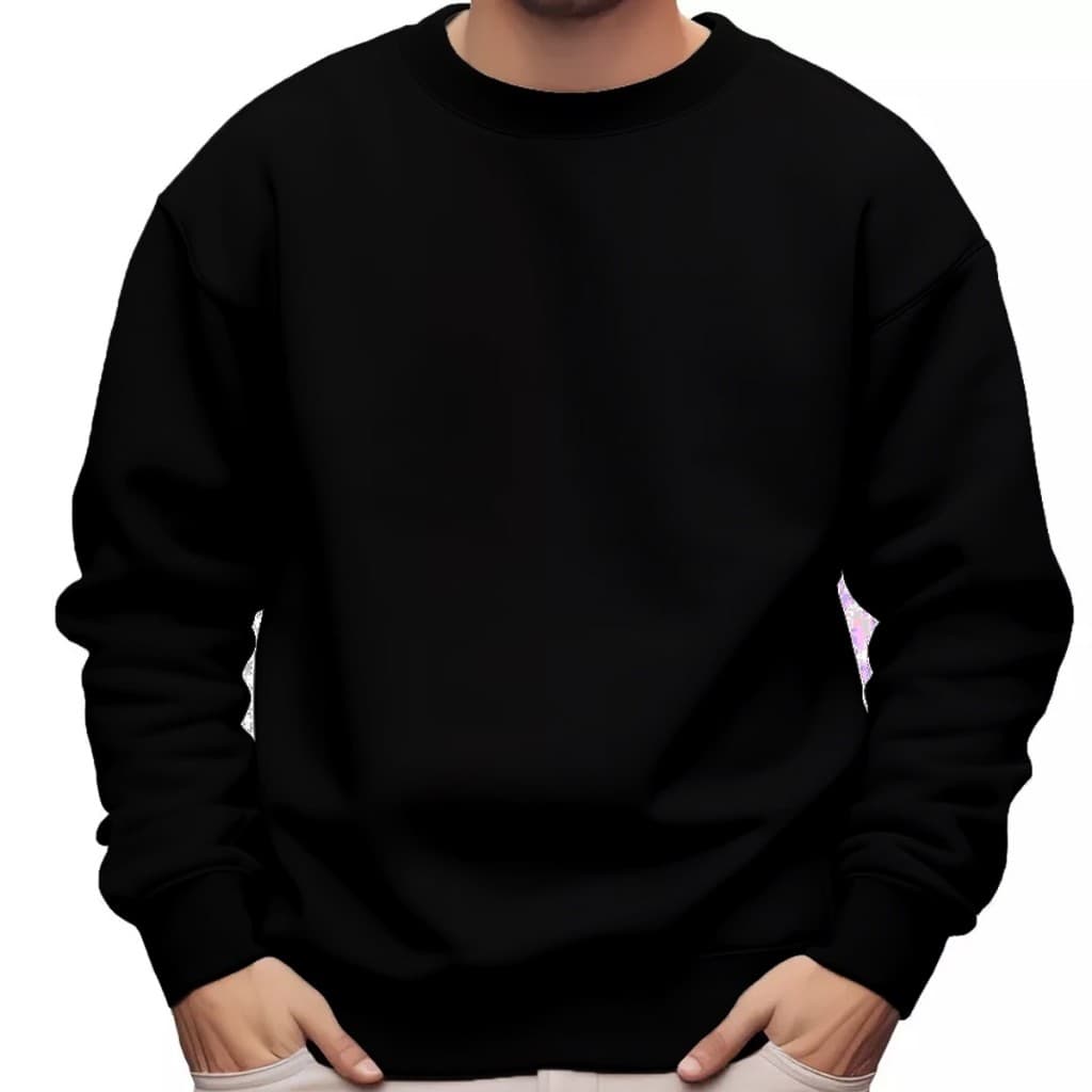 Blusa Moletom Gola Redonda Unissex Blusa Basico Careca Casaco Feminino Masculino Flanelado Liso Sem Estampa Algodão