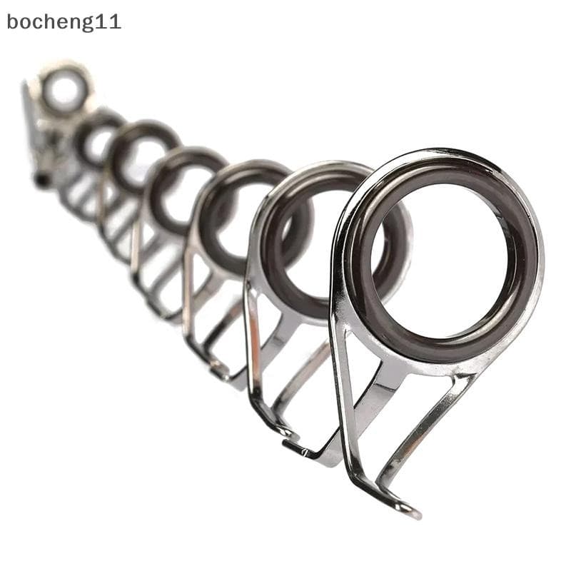 bo 4 Unidades/Conjunto De Kit De Reparo De Aço Inoxidável Para Equipamento De Pesca Guia De Vara Ponta Do Anel Círculo O