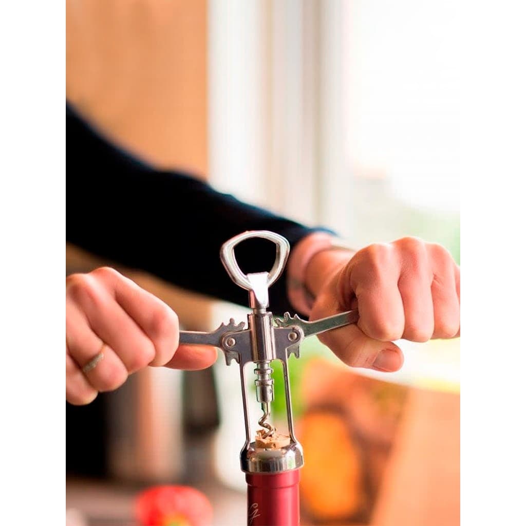 Abridor De Vinho Saca Rolhas Em Metal Estilo Borboleta Prático  Nano Shop
