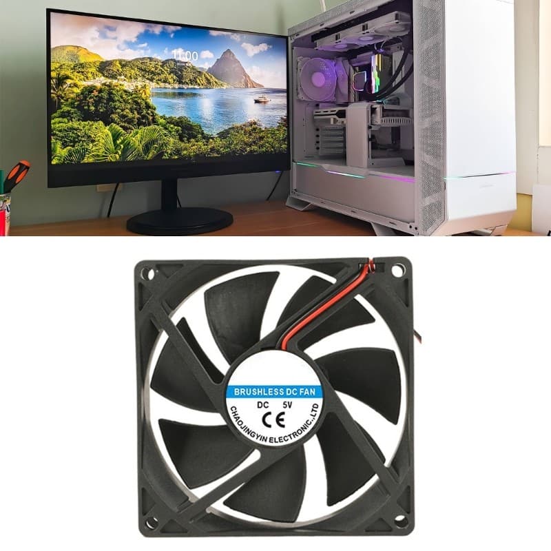 SK Quiet 9225 Ventilador De Caixa De Computador ABS Carcaça De Fluxo De Ar Otimizado Para Equipamentos De Jogos DVRs E D