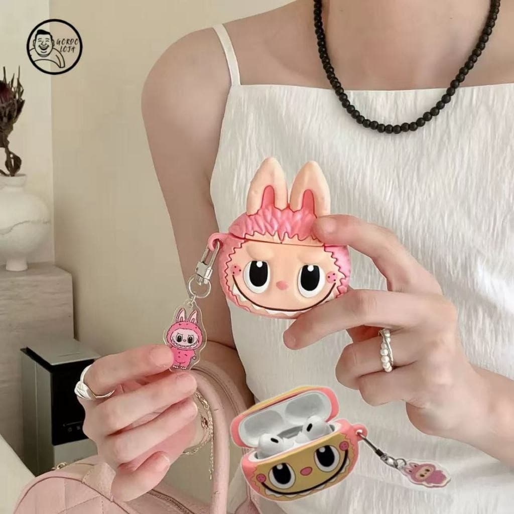 Fone de ouvido sem fio Bluetooth TWS com redução de ruído intra-auricular e bateria de longa duração Cartoon