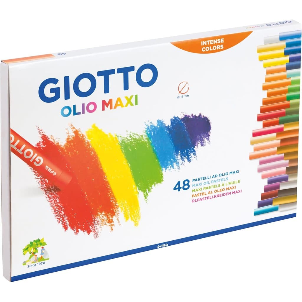 Giz Pastel Óleo Estojo 48 Cores Maxi Giotto