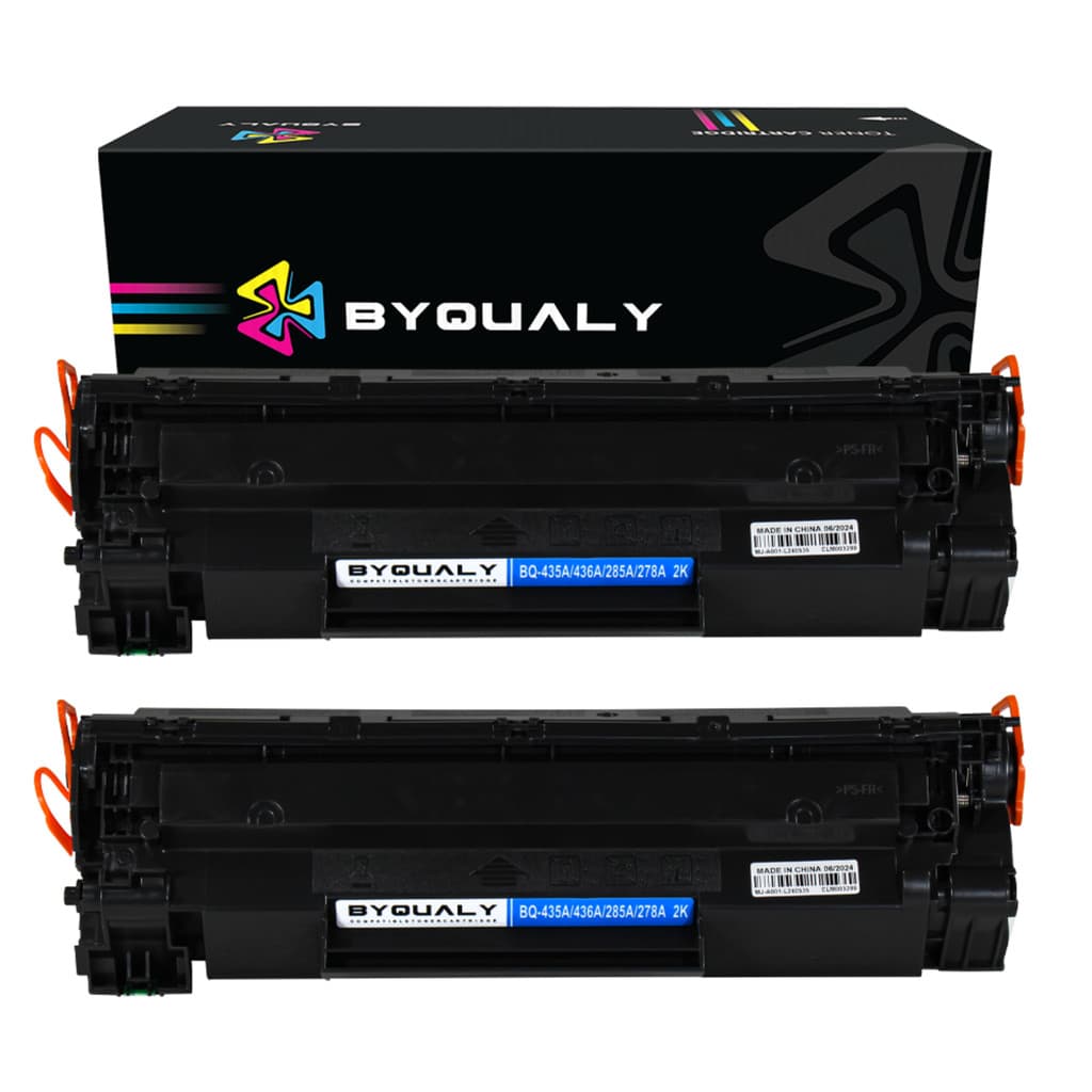 Kit 2 Toner Cartucho Compatível Hp Cb435a 435a Cb436a 436a Ce278a 278a Ce285a 285a Novo Byqualy