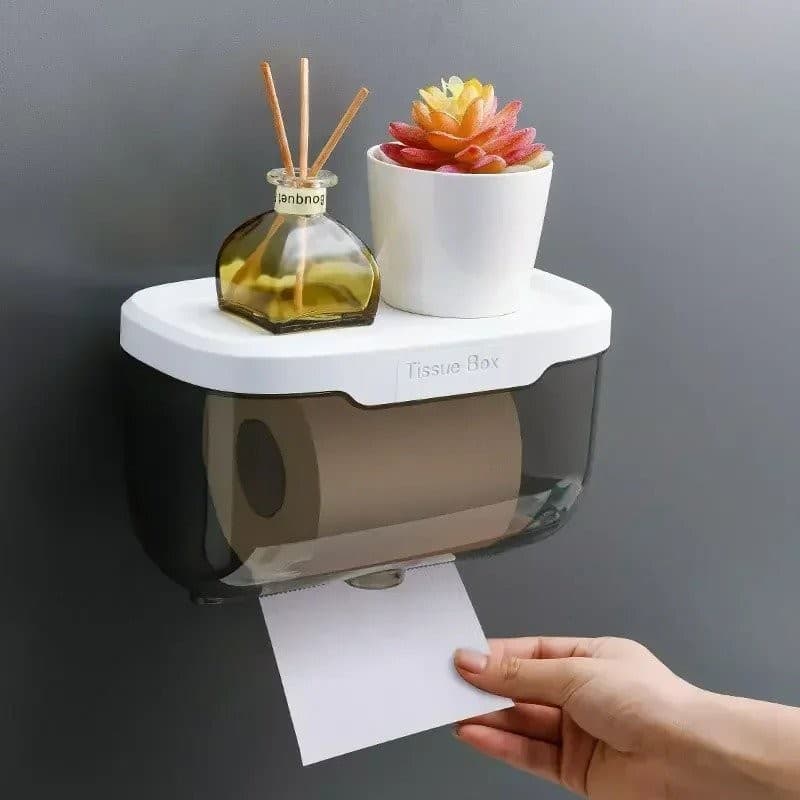 Porta Papel Higiênico com Suporte Organizador
