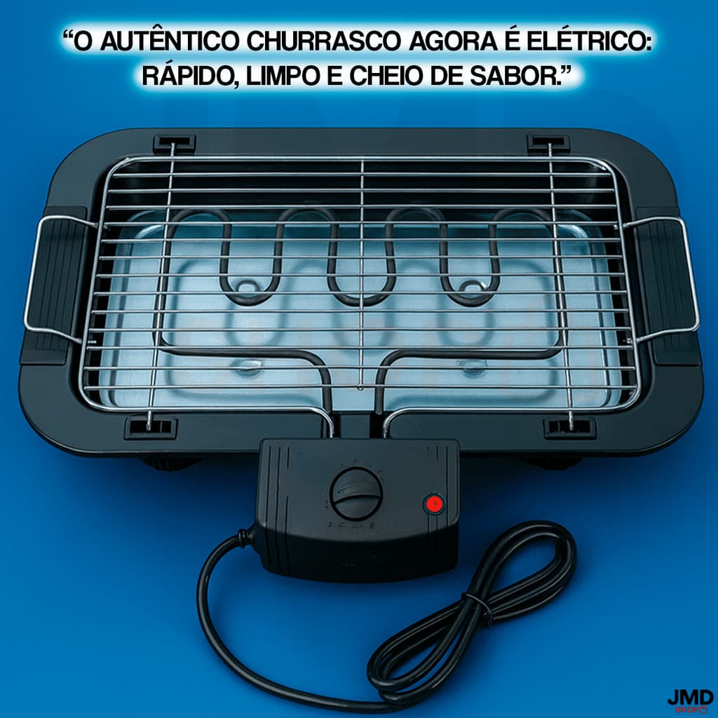 Churrasqueira Elétrica Interna Exterior Sem fumaça Grelhador de Mesa Portátil Grelhas Churrasco