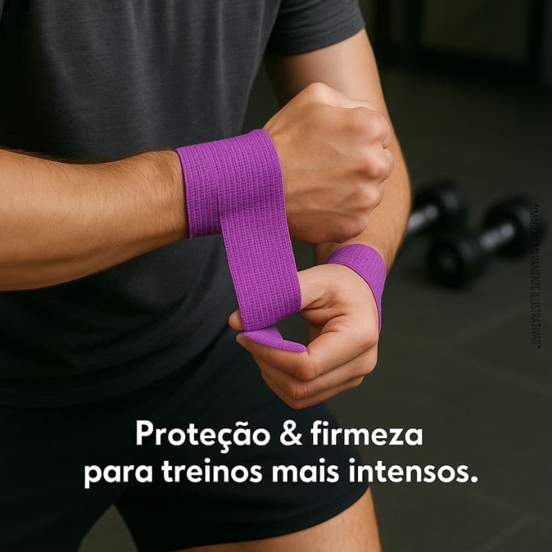 Kit 5 Bandagens Elastica Flexivel 5cm x 4,5m - Hoppner