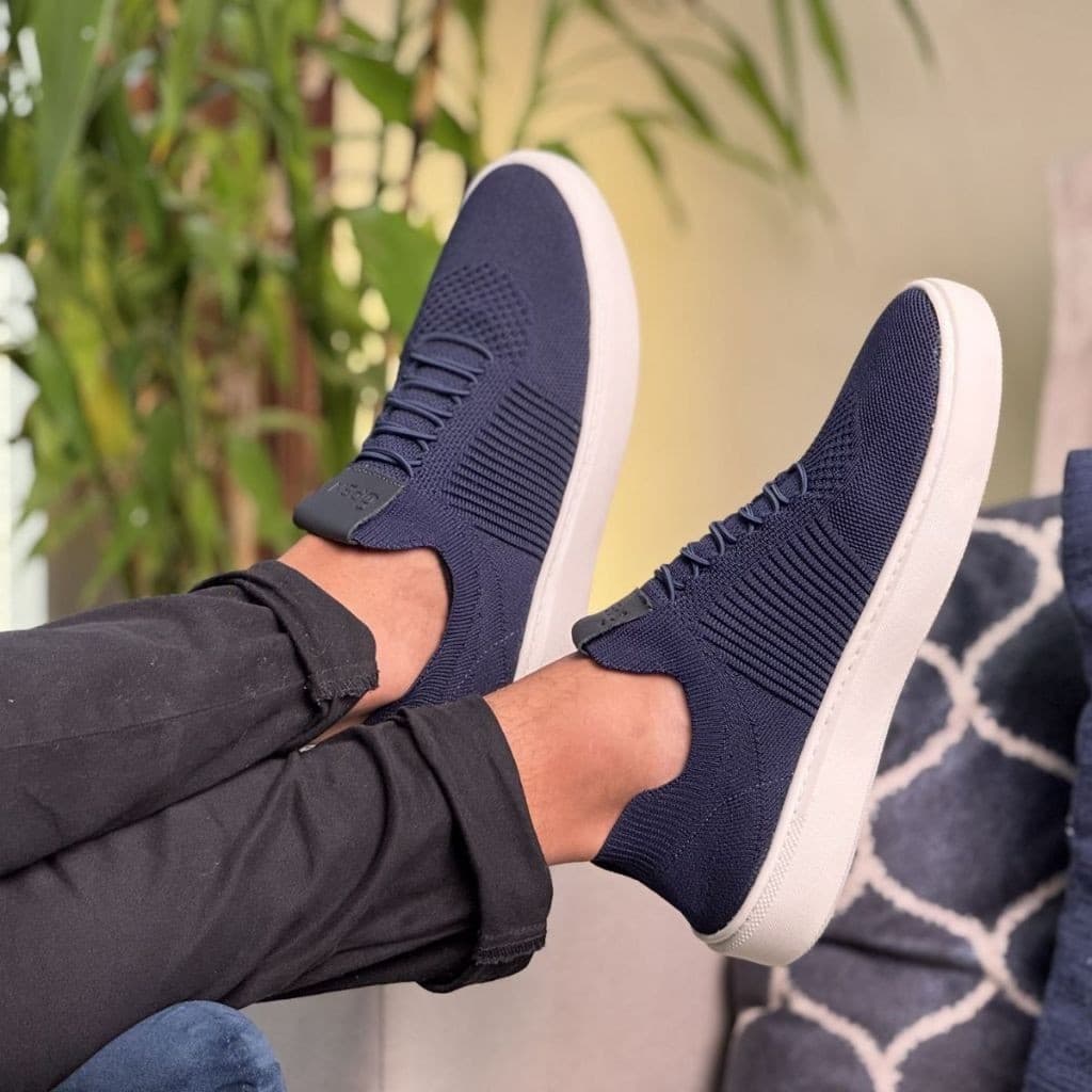 Tênis Knit  Confortável Casual Esportivo Calce Fácil Leve Respirável Estilo Moda Performance