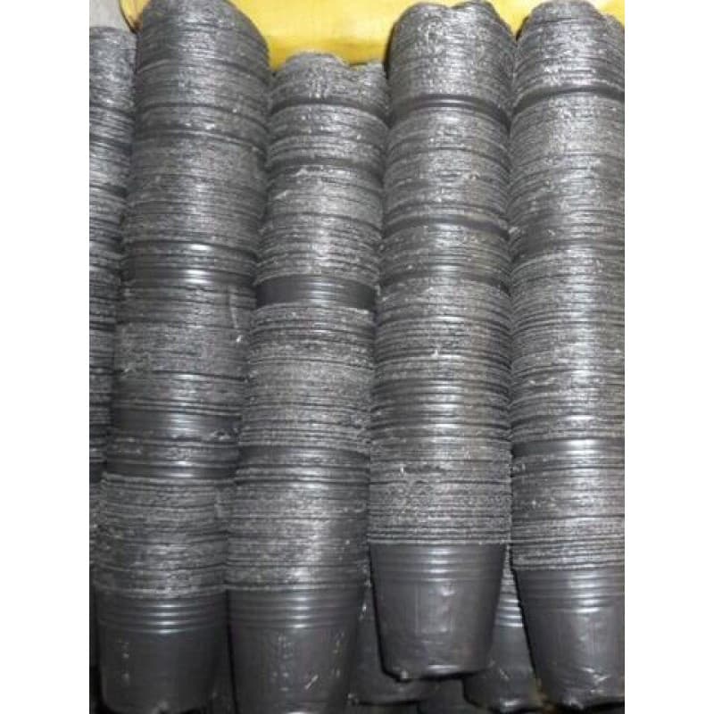Copo para berçário de mudas, saco de mudas, tamanho grande, vaso de flores descartável, preto, plantio, plástico, copo d