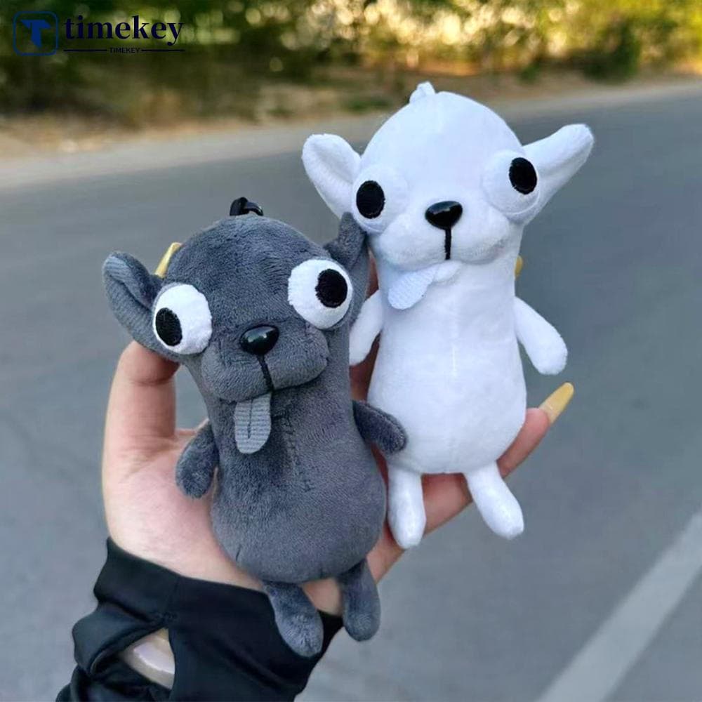TIMEKEY Bonito Chihuahua Brinquedo De Pelúcia Engraçado Cão Chaveiro Adorably Pateta Mini Expressão Facial Melhor Amigo