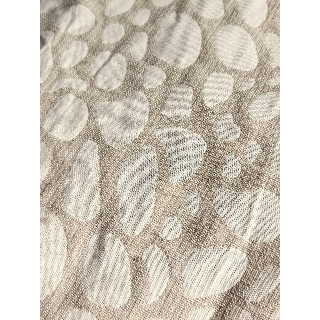 Exportado para a França Pedido Tail Goods Cor primária Algodão Linho Tecido Jacquard dupla face pode ser usado como saco