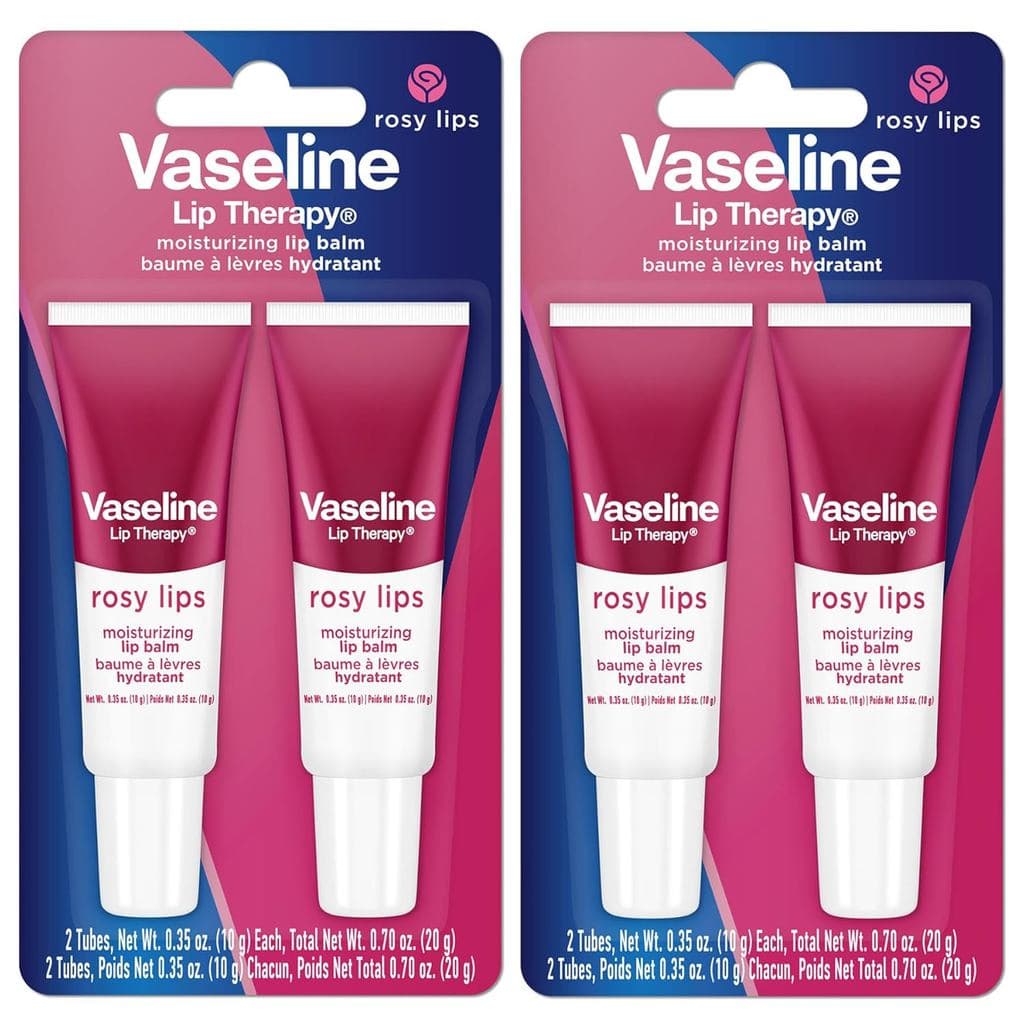 Bálsamo Hidratante para Lábios Vaseline Lip Therapy Rosy Lips - Pacote Duplo (2 Unidades)