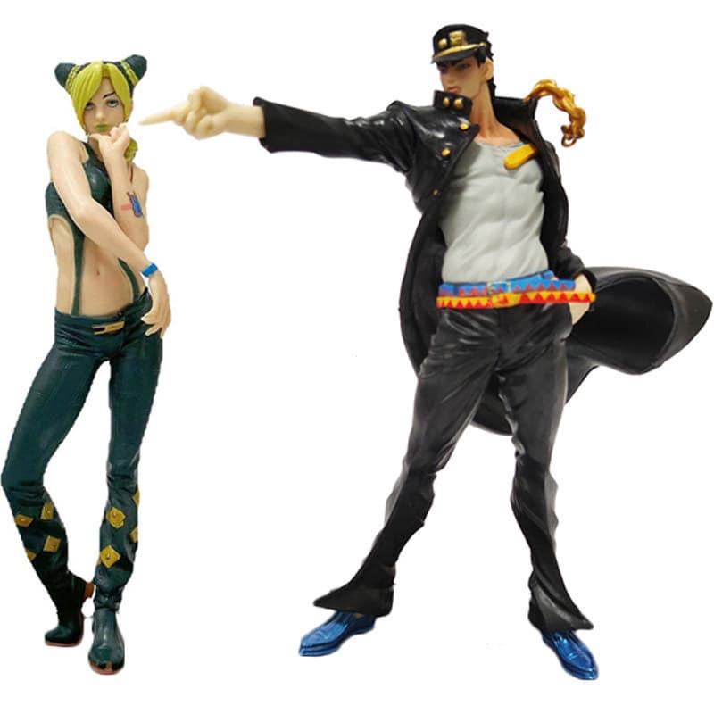 17cm JoJo Bizarre Adventure Jotaro Kujo Figura De Ação Jolyne Cujoh Boneco Brinquedos Infantis