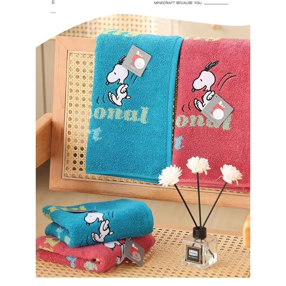 Tamanho dourado puro algodão classe A Snoopy toalha dos desenhos animados casal crianças rosto lavagem dos desenhos anim