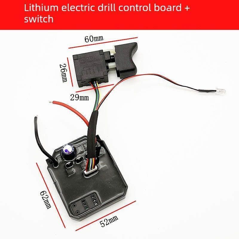 Adaptar-se ao Deli Southwest Wilbert 21V Placa de controle de broca elétrica de lítio sem escova Acessórios para interru