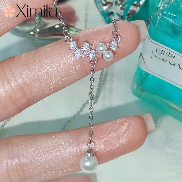 ❤ Original borla pérola colar feminino moda nicho Design luz luxo simples pingente aniversário jóias