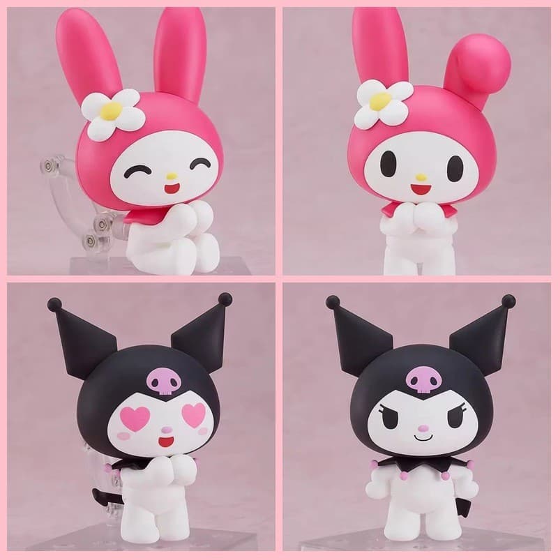 Animação 1858 # Kuromi 1857 # Figura Nendoroid da Melody em Versão Q Móvel, Embalada em Caixa
