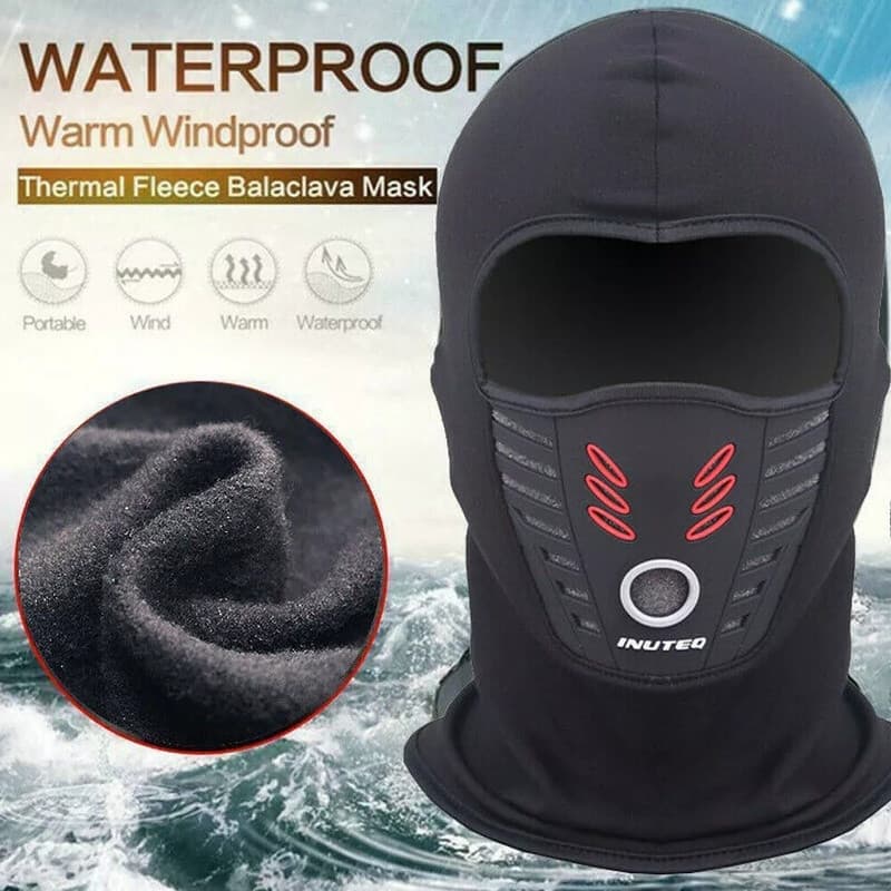 Máscara Protetora Térmica De Pó De Motocicleta Para O Inverno Coberto Balaclava De Olhos Escuros Capa De Pescoço Respirá