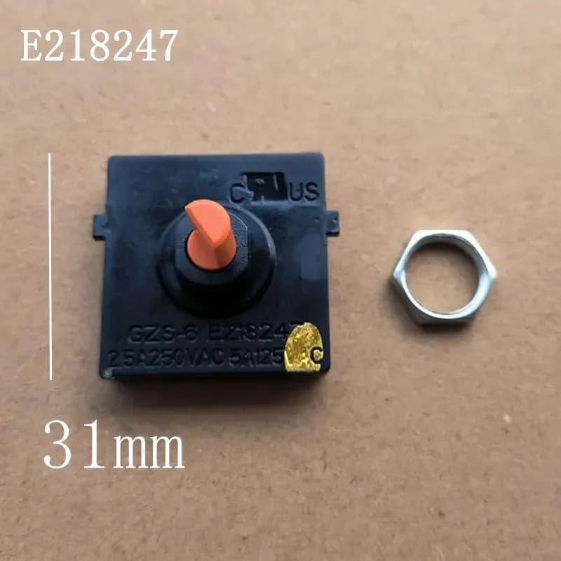 Interruptor de 4 Velocidades para Ventiladores Elétricos - Interruptor Rotativo GZS-6 para Ajuste de Velocidade do Venti