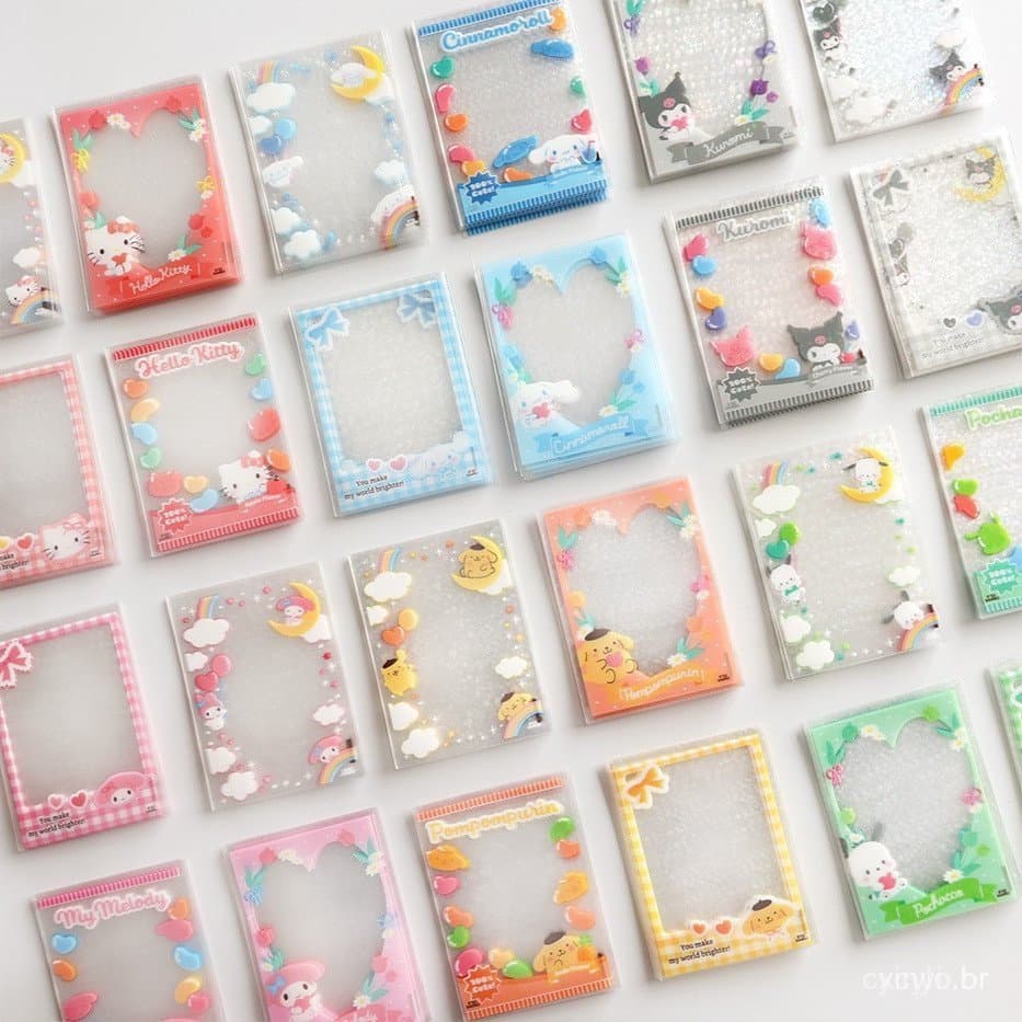 Sanrio 20 Peças De Protetores De Cartão Laser De 3 Polegadas Para Fotos De Ídolo ZSFE