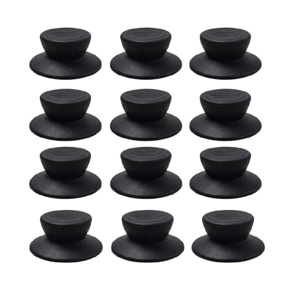 Reposição 12 Unidades Pomo Tampa Panela Preto Fosco Universal Fácil Instalação