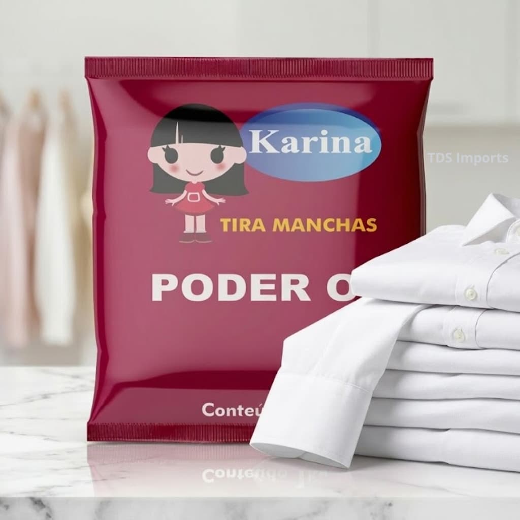 Percarbonato De Sódio 1Kg 250g Tira Manchas Roupas Branca Karina Oxigênio Ativo Limpeza