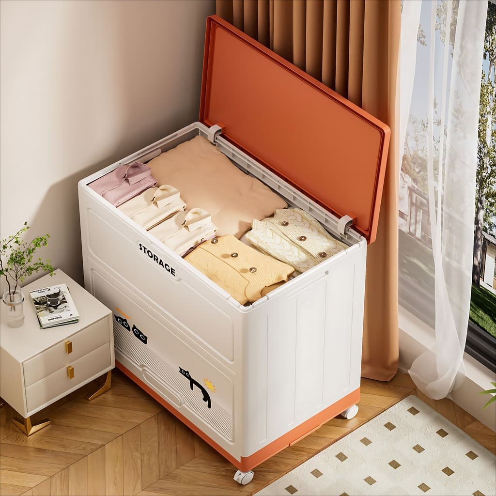 Caixa de armazenamento de roupas grande capacidade Oversized casa Clamshell caixa de armazenamento roupas colcha armário