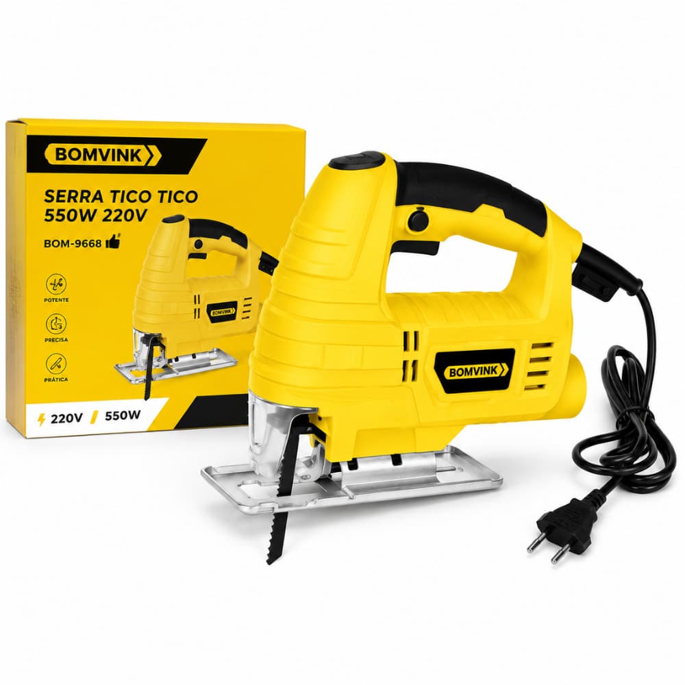 Serra Tico Tico 550W 220V Para Madeira MDF Compensado Corte Reto