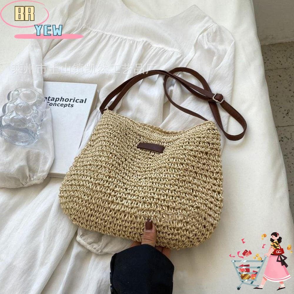 Simplicidade elegante,YEE Saco De Palha Tecido Mulheres Bolsas De Malha Feminina