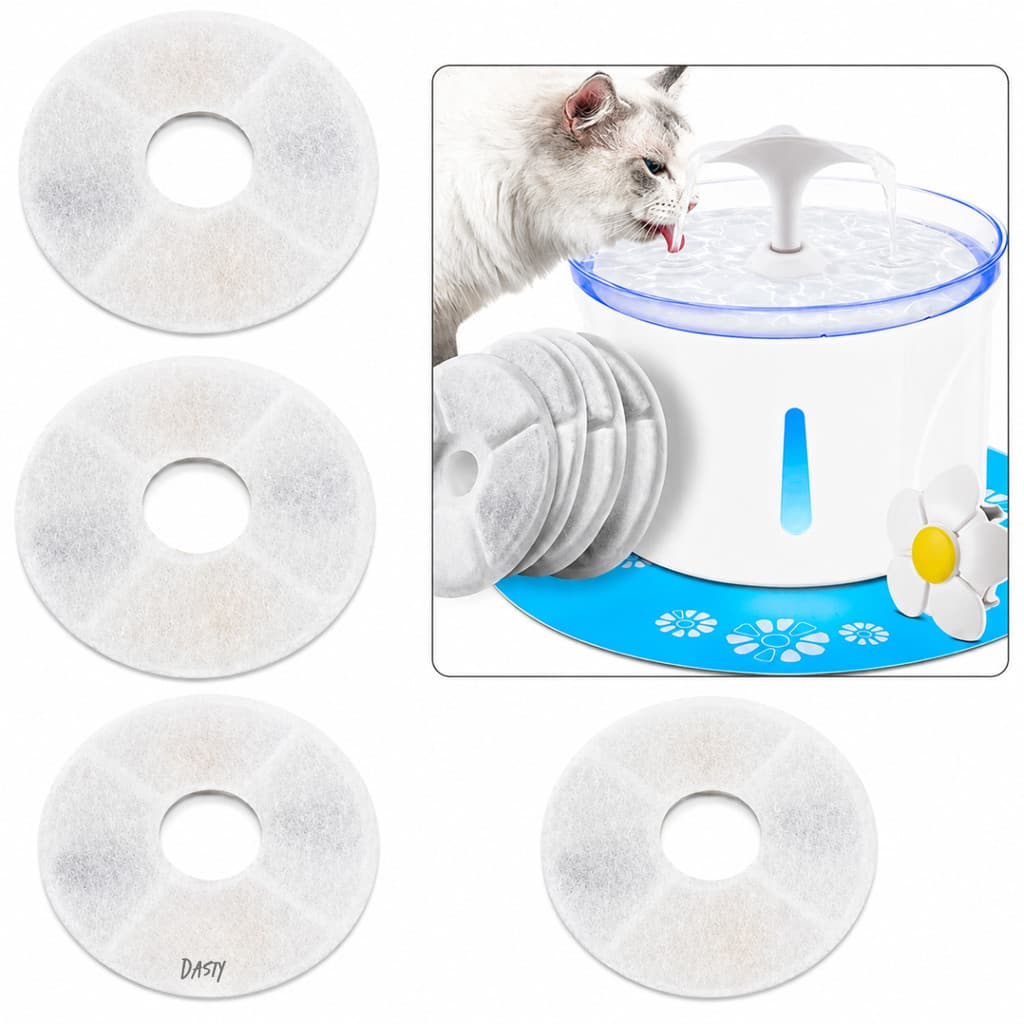Kit 4 Refil Filtro Bebedouro Fonte De Água Pet Cães Gatos