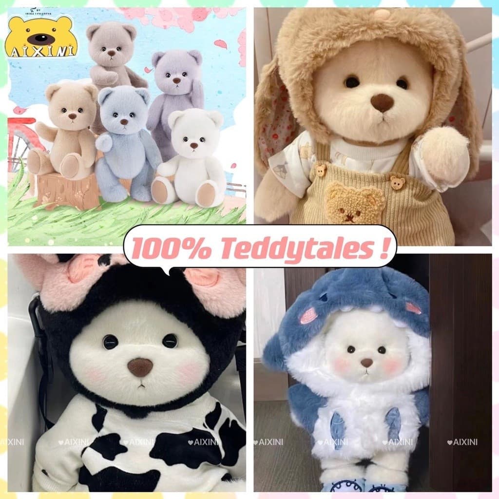 Teddytales100 % 30cm Lena Ursos Ursinhos Carinhosos genuínos ursinhos de pelúcia pequeno roupas ursinho de pelúc