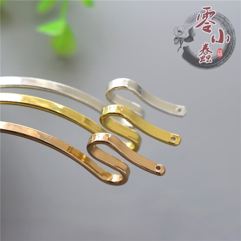 Configuração de cobre pendurado cor-preservando corpo principal hairpin curvo fluindo nuvem em forma de cobra hairpin to