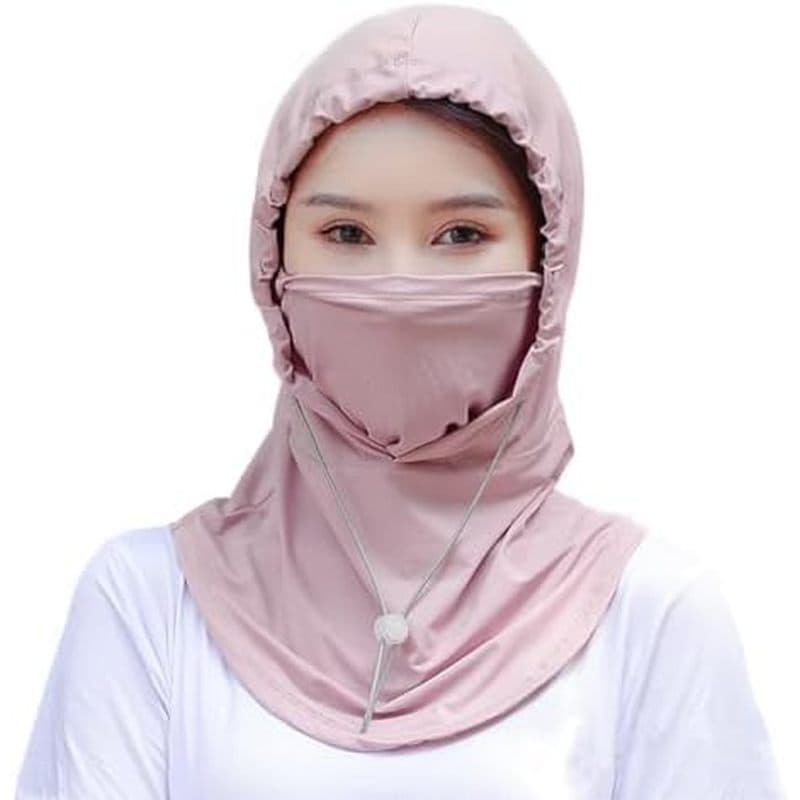 Chapéu Balaclava Feminino Com Proteção UV E Protetor De Pescoço & amp ; Máscara Facial Para Ciclismo , Viagens Atividade