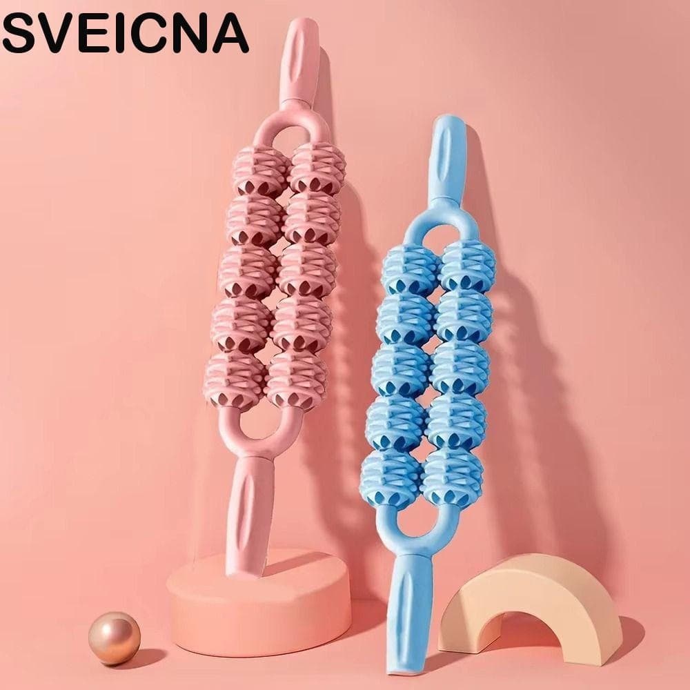 SVEICNA Rolo Bola Massagem Vara , Relaxamento Músculos Fitness Yoga Anti Celulite Fáscia
